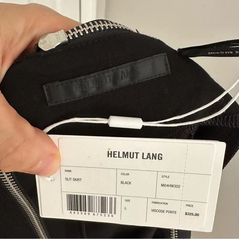 Helmut Lang Front-slits Straight Midi Skirt - Picture 8 of 8